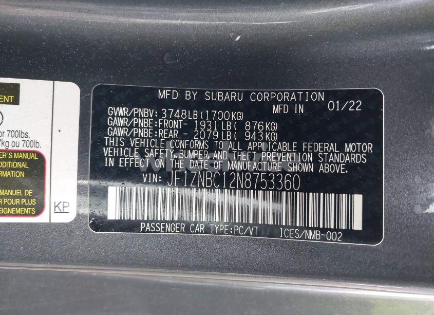 Photo 9 of 2022 Toyota Gr86 (VIN JF1ZNBC12N8753360)