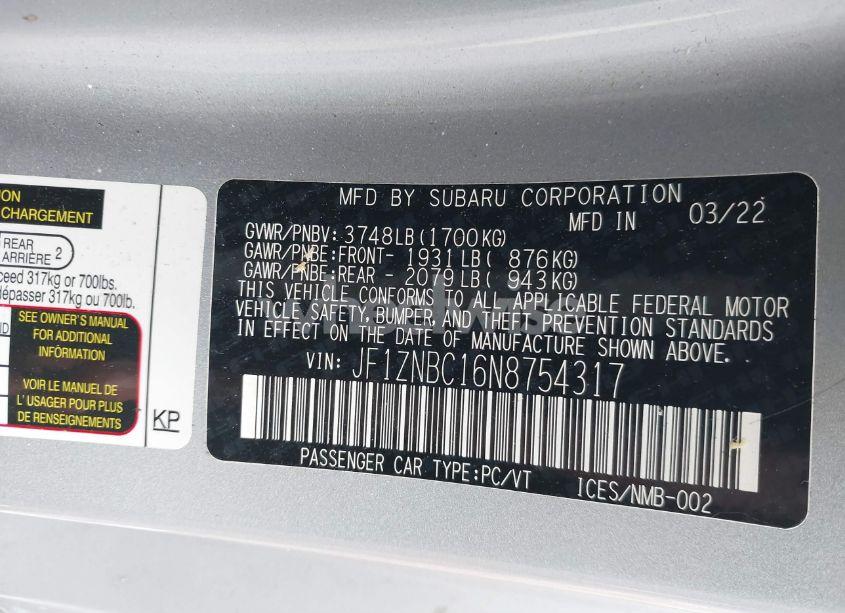 Photo 9 of 2022 Toyota Gr86 (VIN JF1ZNBC16N8754317)