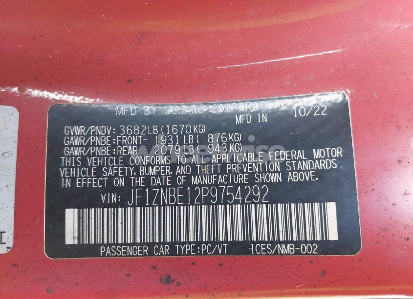 Photo 9 of 2023 Toyota Gr86 PREMIUM (VIN JF1ZNBE12P9754292)