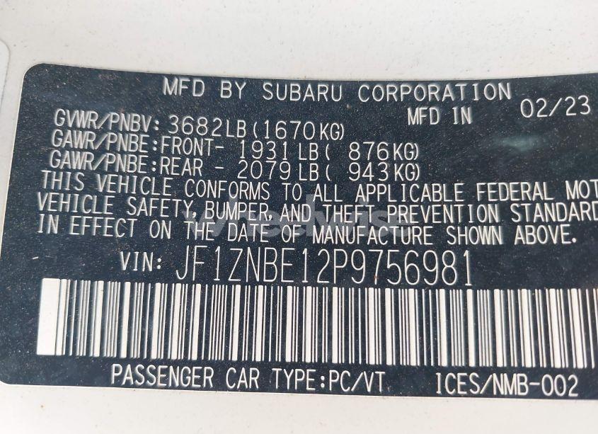 Photo 9 of 2023 Toyota Gr86 PREMIUM (VIN JF1ZNBE12P9756981)