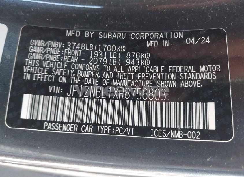 Photo 9 of 2024 Toyota Gr86 PREMIUM (VIN JF1ZNBE1XR8756803)