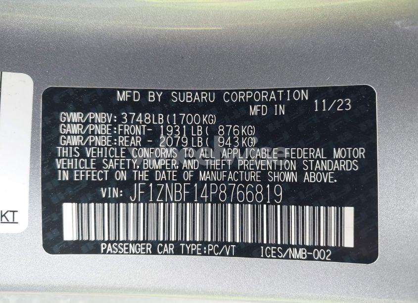 Photo 9 of 2023 Toyota Gr86 PREMIUM (VIN JF1ZNBF14P8766819)