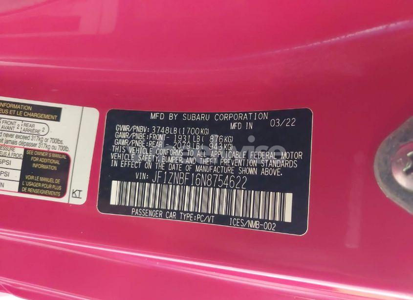 Photo 9 of 2022 Toyota Gr86 PREMIUM (VIN JF1ZNBF16N8754622)