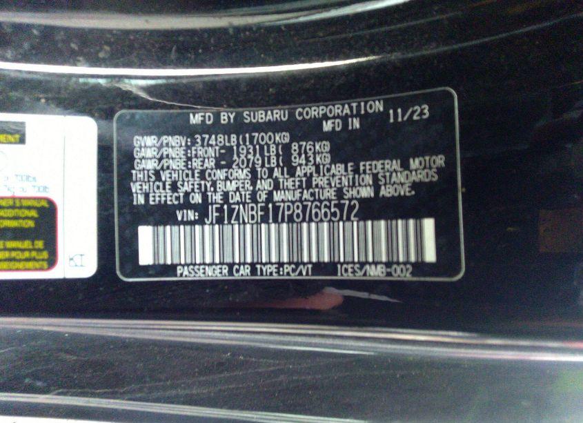 Photo 9 of 2023 Toyota Gr86 PREMIUM (VIN JF1ZNBF17P8766572)