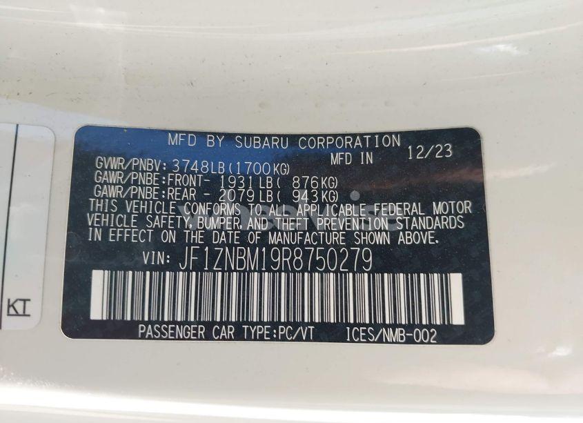 Photo 9 of 2024 Toyota Gr86 TRUENO EDITION (VIN JF1ZNBM19R8750279)