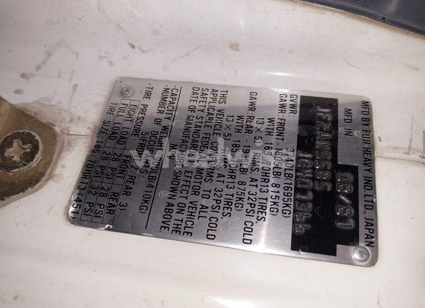 Photo 9 of 1988 Subaru Gl-10 (VIN JF2AN55B5JG407366)