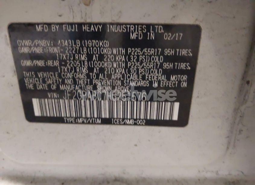 Photo 9 of 2017 Subaru Crosstrek 2.0I PREMIUM (VIN JF2GPABC7HG251576)