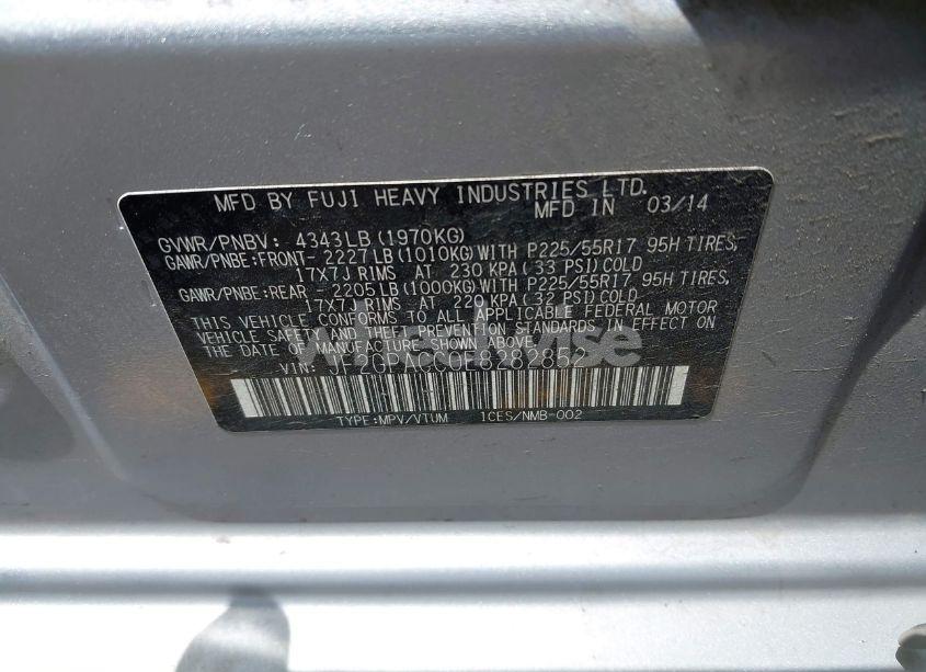 Photo 9 of 2014 Subaru Xv CROSSTREK 2.0I PREMIUM (VIN JF2GPACC0E8282852)