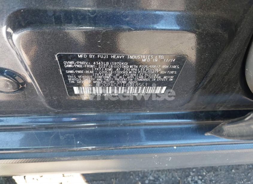 Photo 9 of 2015 Subaru Xv CROSSTREK 2.0I PREMIUM (VIN JF2GPACC1F8218563)