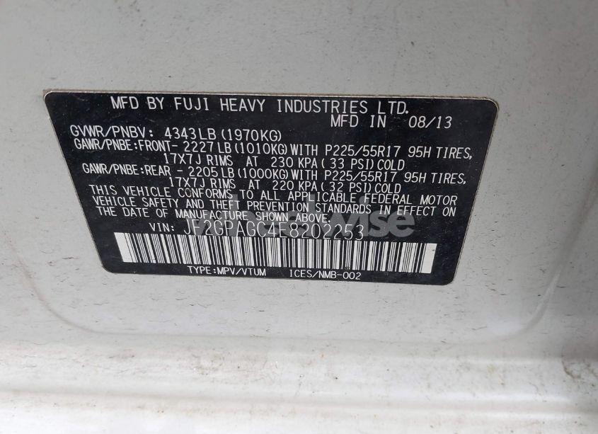 Photo 9 of 2014 Subaru Xv CROSSTREK 2.0I LIMITED (VIN JF2GPAGC4E8202253)