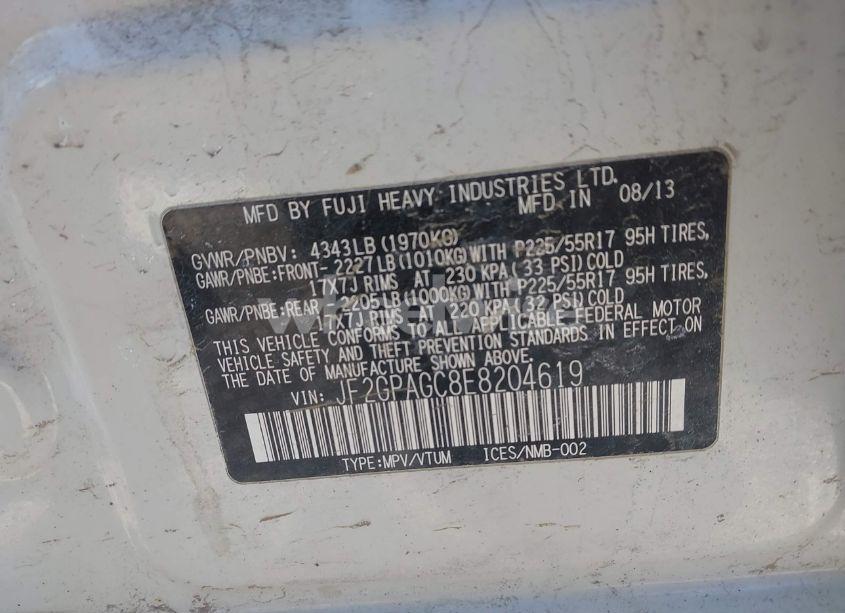 Photo 9 of 2014 Subaru Xv CROSSTREK 2.0I LIMITED (VIN JF2GPAGC8E8204619)