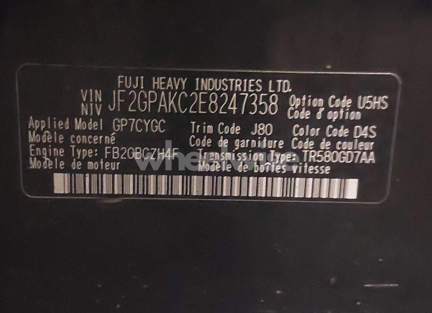 Photo 9 of 2014 Subaru Xv CROSSTREK 2.0I LIMITED (VIN JF2GPAKC2E8247358)