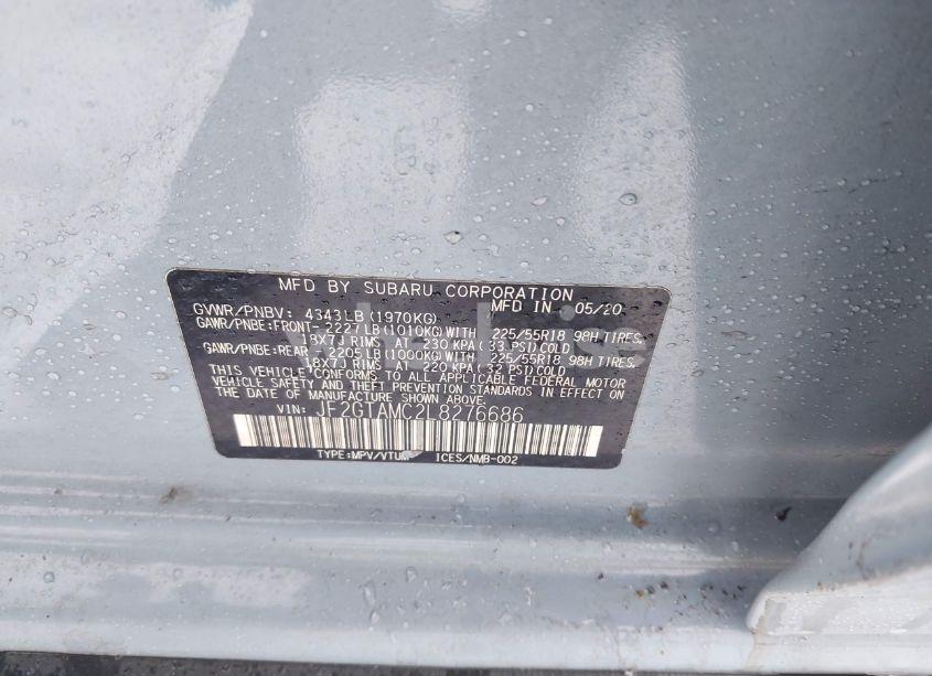 Photo 9 of 2020 Subaru Crosstrek LIMITED (VIN JF2GTAMC2L8276686)