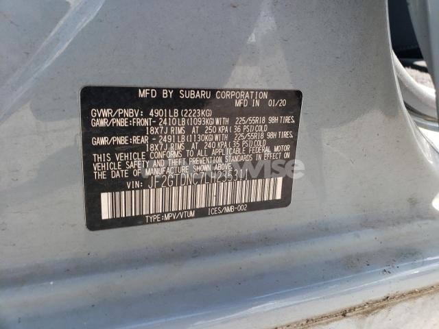 Photo 10 of 2020 SUBARU CROSSTREK LIMITED (VIN JF2GTDNC7LH235311)