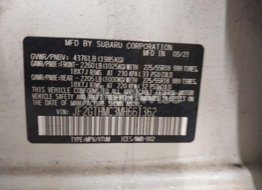 Photo 9 of 2021 Subaru Crosstrek LIMITED (VIN JF2GTHMC3MH661362)