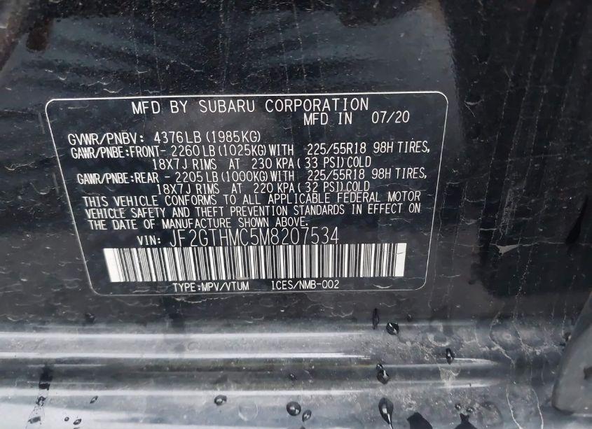 Photo 9 of 2021 Subaru Crosstrek LIMITED (VIN JF2GTHMC5M8207534)