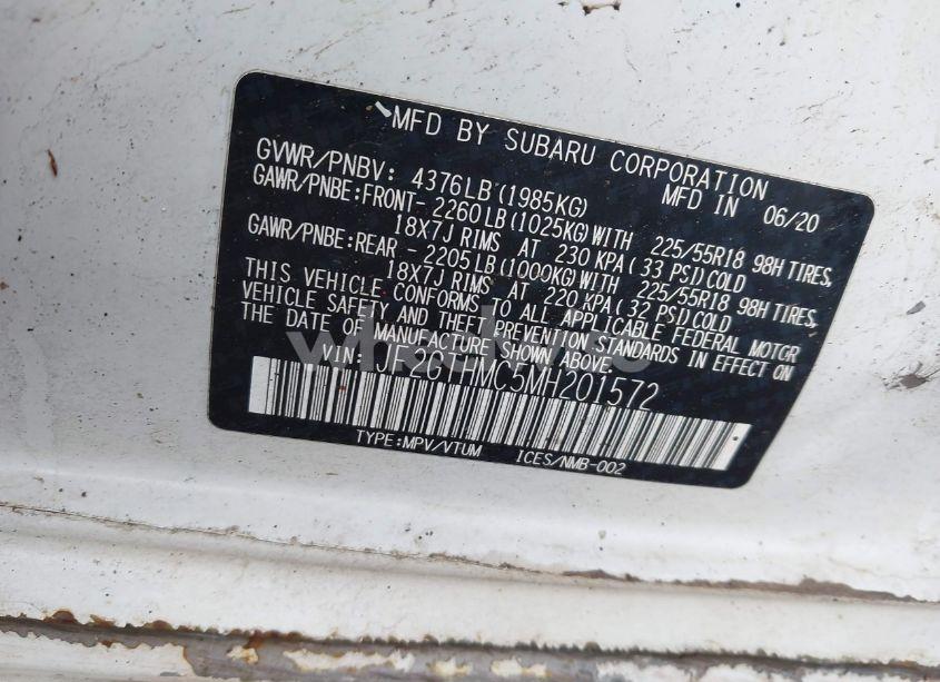 Photo 9 of 2021 Subaru Crosstrek LIMITED (VIN JF2GTHMC5MH201572)