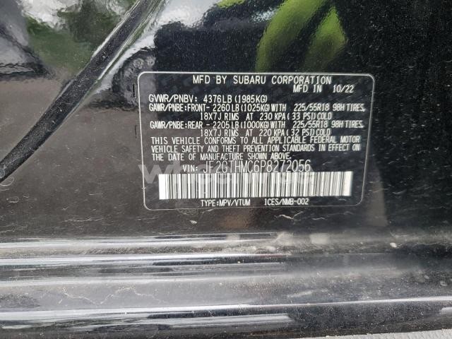 Photo 12 of 2023 SUBARU CROSSTREK LIMITED N/A (VIN JF2GTHMC6P8272056)