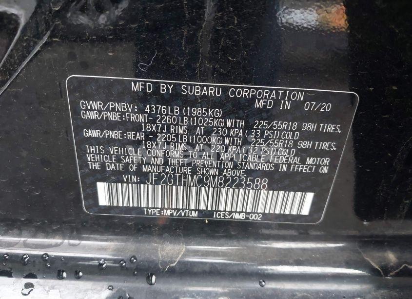 Photo 9 of 2021 Subaru Crosstrek LIMITED (VIN JF2GTHMC9M8223588)