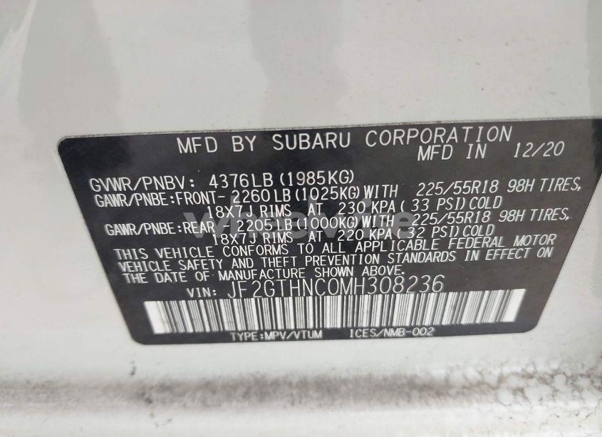 Photo 9 of 2021 Subaru Crosstrek LIMITED (VIN JF2GTHNC0MH308236)