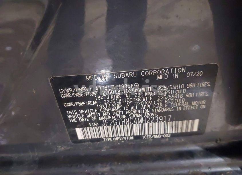 Photo 9 of 2021 Subaru Crosstrek LIMITED (VIN JF2GTHNC4MH223917)