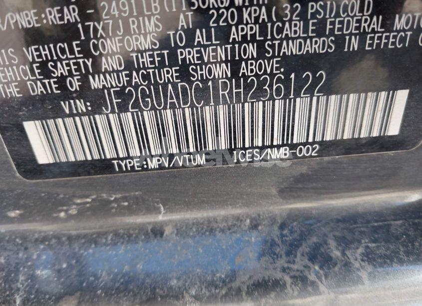 Photo 9 of 2024 Subaru Crosstrek PREMIUM (VIN JF2GUADC1RH236122)