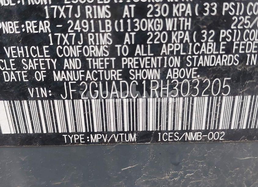 Photo 9 of 2024 Subaru Crosstrek PREMIUM (VIN JF2GUADC1RH303205)