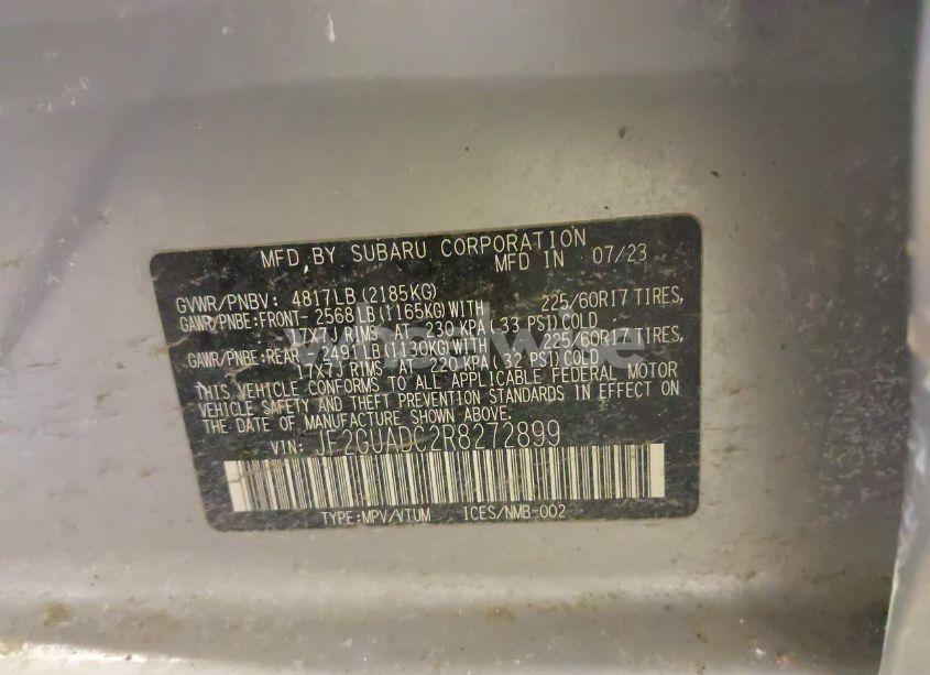 Photo 9 of 2024 Subaru Crosstrek PREMIUM (VIN JF2GUADC2R8272899)