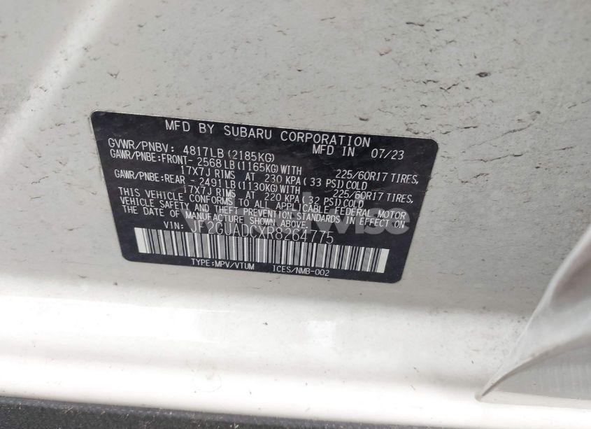 Photo 9 of 2024 Subaru Crosstrek PREMIUM (VIN JF2GUADCXR8264775)