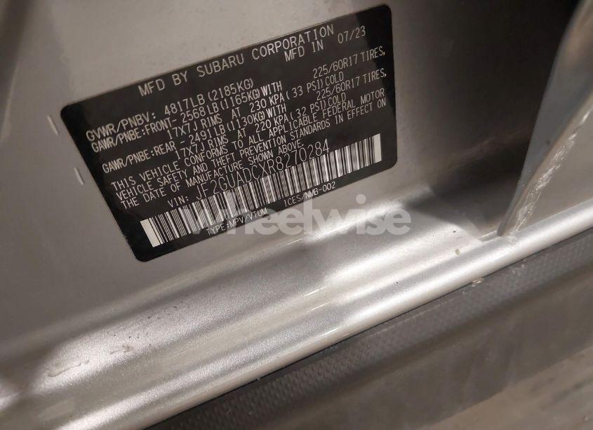 Photo 9 of 2024 Subaru Crosstrek PREMIUM (VIN JF2GUADCXR8270284)