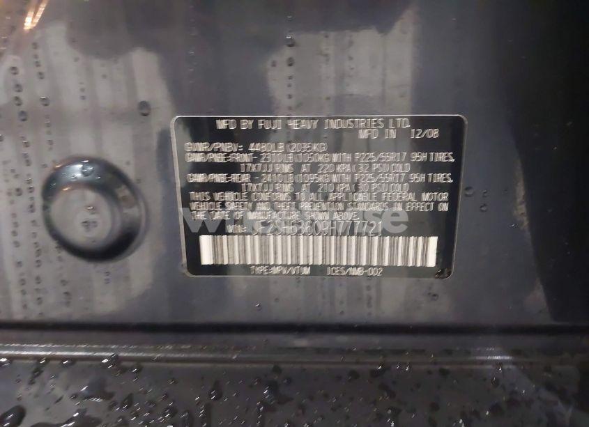 Photo 9 of 2009 Subaru Forester 2.5X (VIN JF2SH63609H777721)