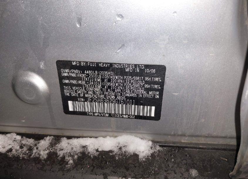 Photo 9 of 2009 Subaru Forester 2.5X (VIN JF2SH63629G761011)