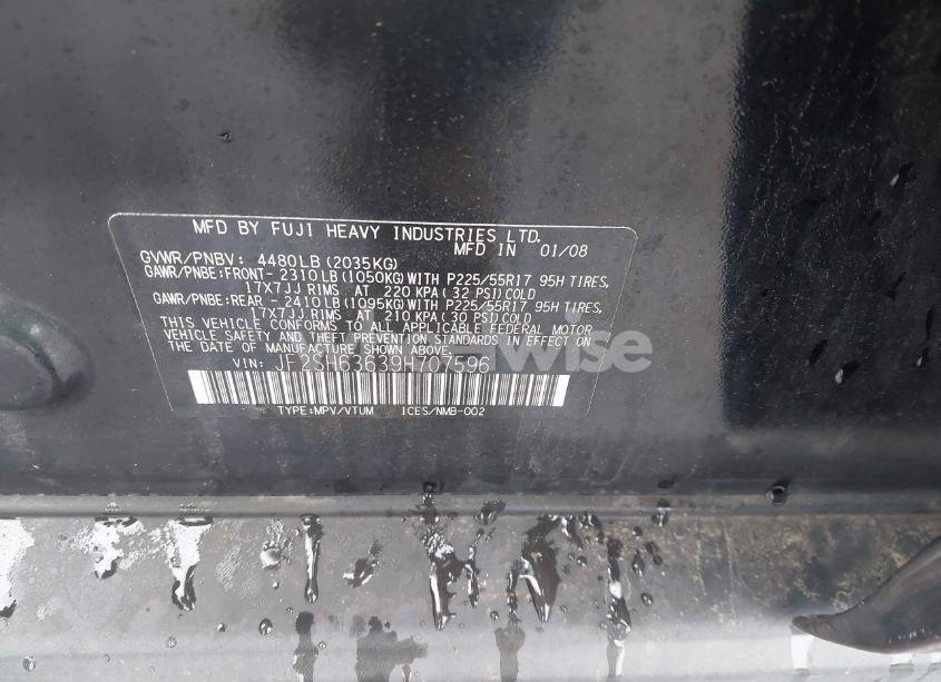 Photo 9 of 2009 Subaru Forester 2.5X (VIN JF2SH63639H707596)