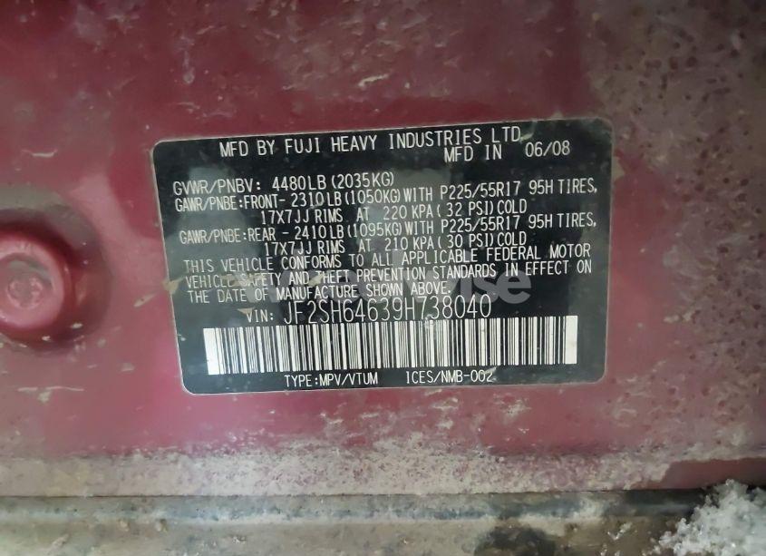 Photo 9 of 2009 Subaru Forester 2.5X LIMITED (VIN JF2SH64639H738040)