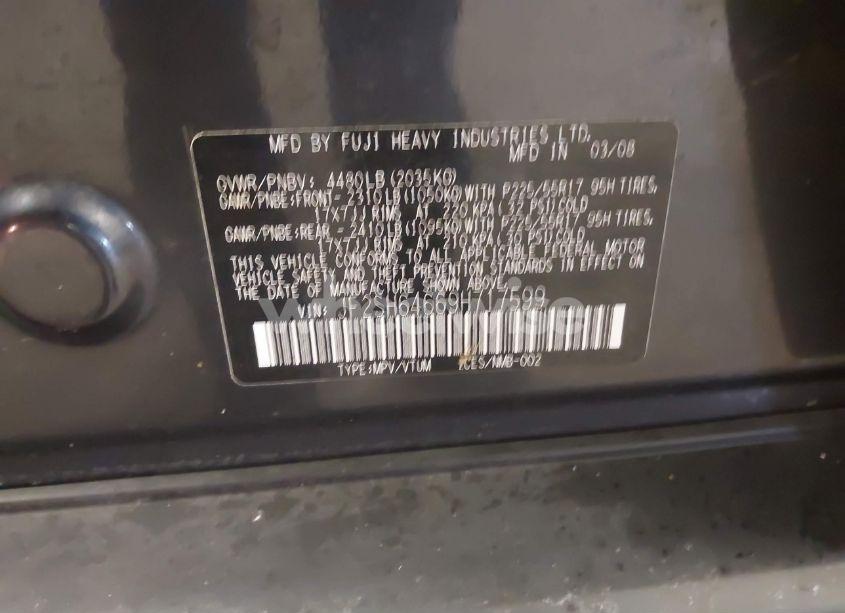 Photo 9 of 2009 Subaru Forester 2.5X LIMITED (VIN JF2SH64669H717599)