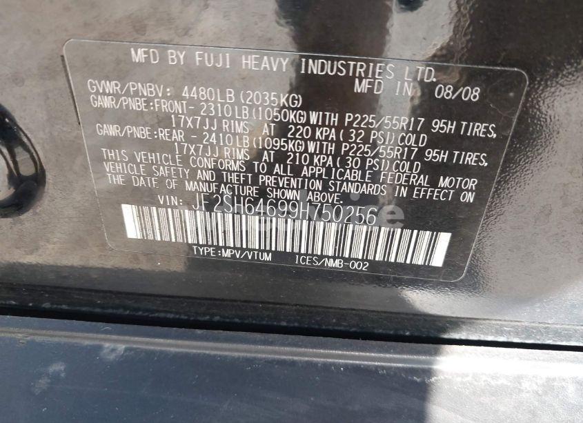 Photo 9 of 2009 Subaru Forester 2.5X LIMITED (VIN JF2SH64699H750256)