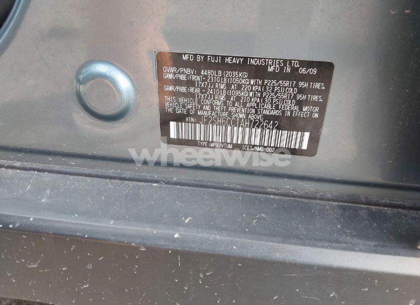 Photo 9 of 2010 Subaru Forester 2.5X PREMIUM (VIN JF2SH6CC1AH722642)