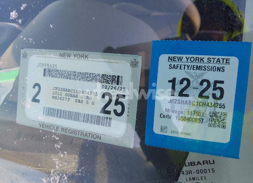 Photo 9 of 2012 Subaru Forester 2.5X (VIN JF2SHABC1CH434255)