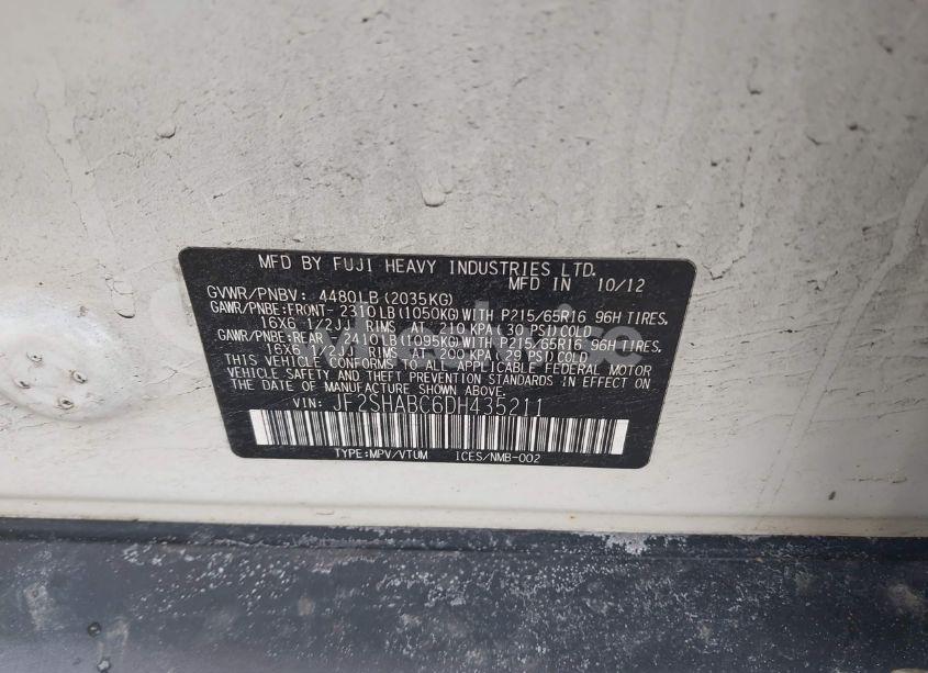 Photo 9 of 2013 Subaru Forester 2.5X (VIN JF2SHABC6DH435211)