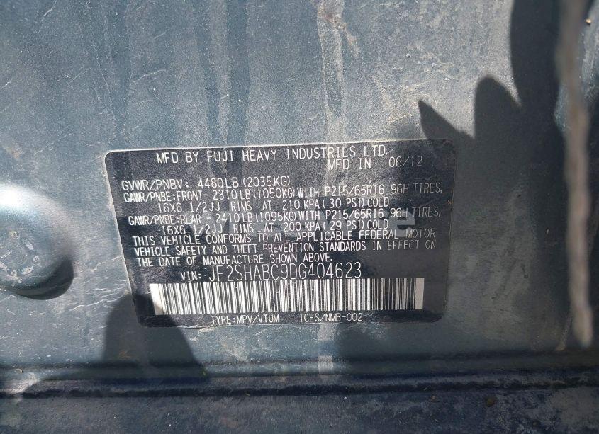 Photo 9 of 2013 Subaru Forester 2.5X (VIN JF2SHABC9DG404623)