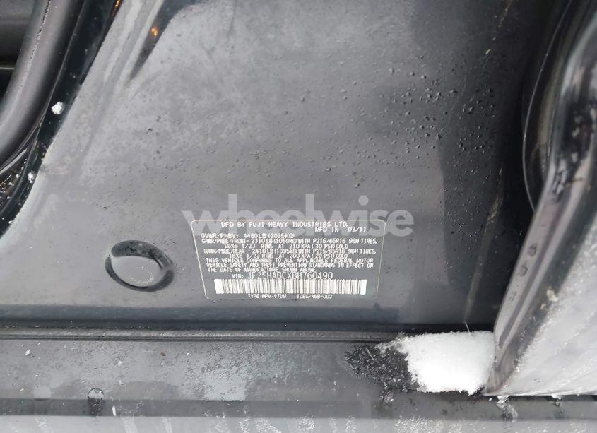 Photo 9 of 2011 Subaru Forester 2.5X (VIN JF2SHABCXBH760490)