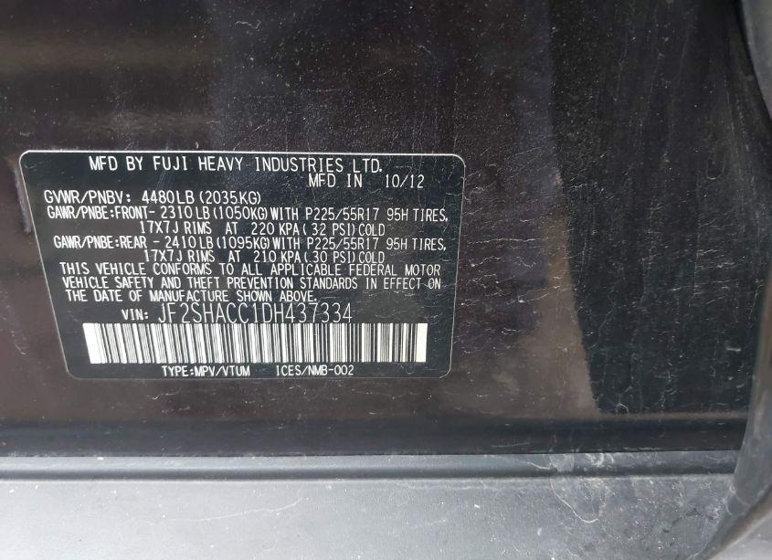 Photo 9 of 2013 Subaru Forester 2.5X PREMIUM (VIN JF2SHACC1DH437334)