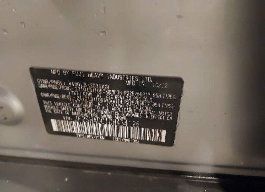 Photo 9 of 2013 Subaru Forester 2.5X PREMIUM (VIN JF2SHADC1DH434125)