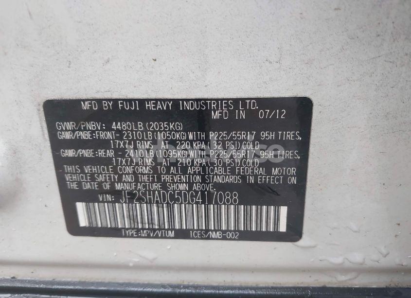 Photo 9 of 2013 Subaru Forester 2.5X PREMIUM (VIN JF2SHADC5DG417088)