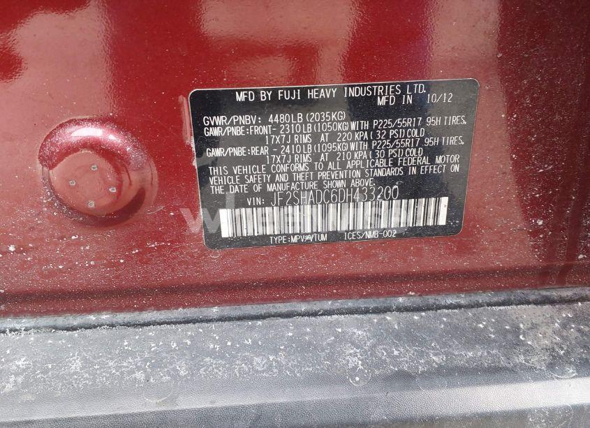 Photo 9 of 2013 Subaru Forester 2.5X PREMIUM (VIN JF2SHADC6DH433200)