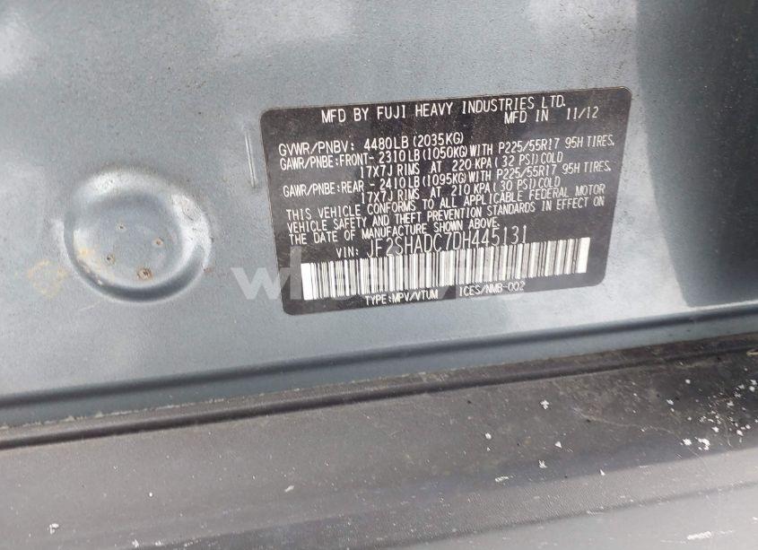 Photo 9 of 2013 Subaru Forester 2.5X PREMIUM (VIN JF2SHADC7DH445131)