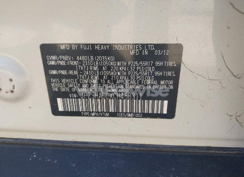 Photo 9 of 2012 Subaru Forester 2.5X PREMIUM (VIN JF2SHADCXCH458311)