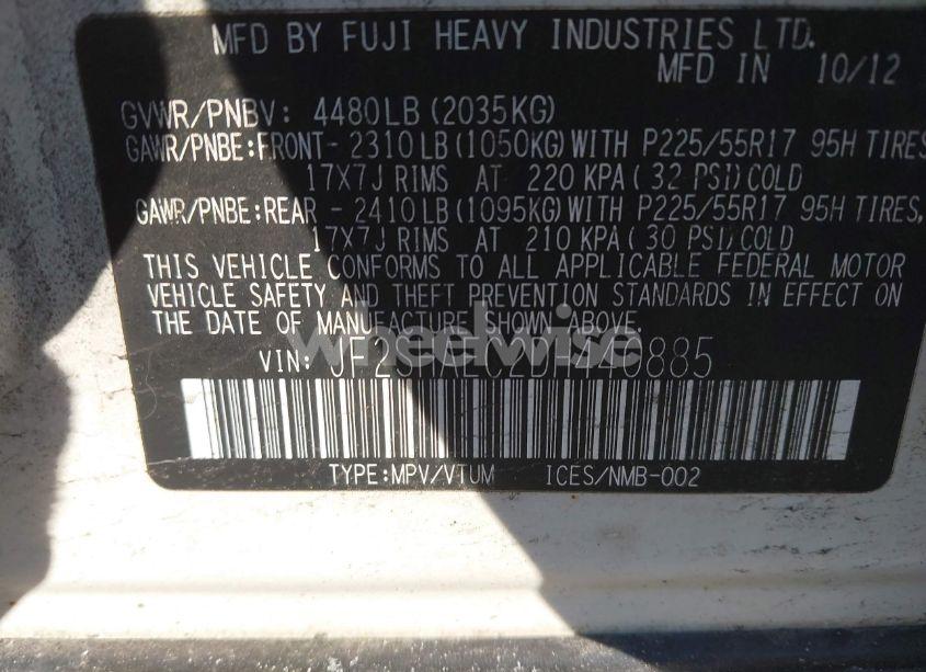 Photo 9 of 2013 Subaru Forester 2.5X LIMITED (VIN JF2SHAEC2DH440885)