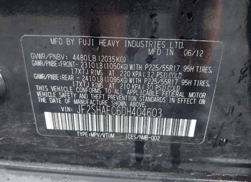 Photo 9 of 2013 Subaru Forester 2.5X LIMITED (VIN JF2SHAEC6DH404603)