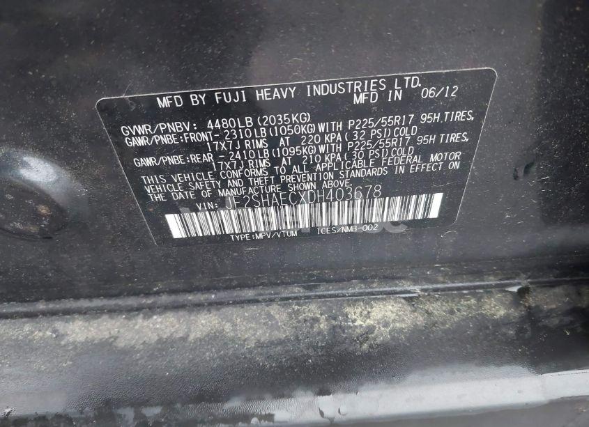 Photo 9 of 2013 Subaru Forester 2.5X LIMITED (VIN JF2SHAECXDH403678)